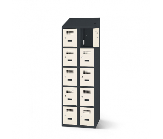 Charging locker with 10 compartments - 60cm wide - RS6025