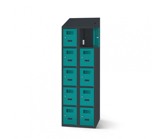 Charging locker with 10 compartments - 60cm wide - RS6025