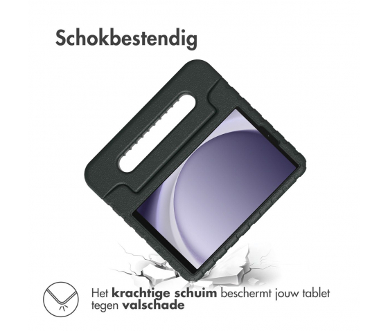 KidsCase tablethoes met handvat voor Samsung Galaxy Tab A9 8.7 inch - Zwart