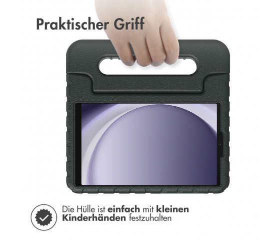 KidsCase Tablet-Hülle mit Griff für Samsung Galaxy Tab A9 8,7 Zoll - Schwarz