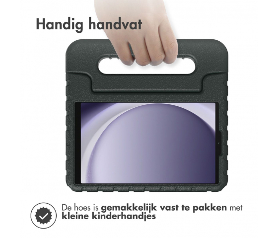 KidsCase tablethoes met handvat voor Samsung Galaxy Tab A9 8.7 inch - Zwart