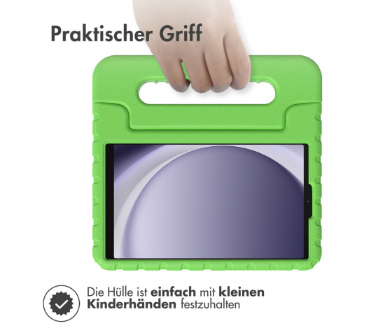 KidsCase Tablet-Hülle mit Griff für Samsung Galaxy Tab A9 8,7 Zoll - Grün