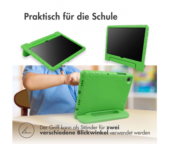 KidsCase Tablet-Hülle mit Griff für Samsung Galaxy Tab A9 8,7 Zoll - Grün