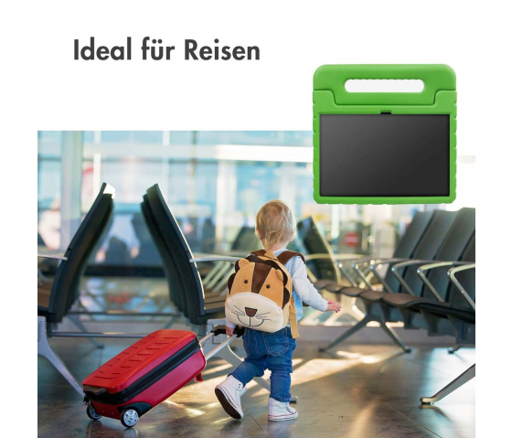 KidsCase Tablet-Hülle mit Griff für Samsung Galaxy Tab A9 8,7 Zoll - Grün