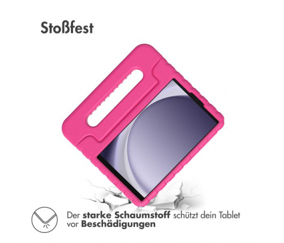 KidsCase Tablet-Hülle mit Griff für Samsung Galaxy Tab A9 8,7 Zoll - Pink