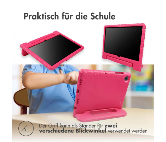 KidsCase Tablet-Hülle mit Griff für Samsung Galaxy Tab A9 8,7 Zoll - Pink