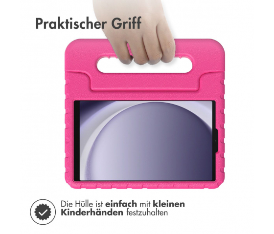 KidsCase Tablet-Hülle mit Griff für Samsung Galaxy Tab A9 8,7 Zoll - Pink