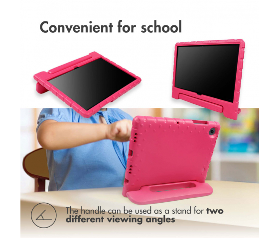 KidsCase tabletfodral med handtag för iPad 10 (2022) 10,9 tum - Rosa