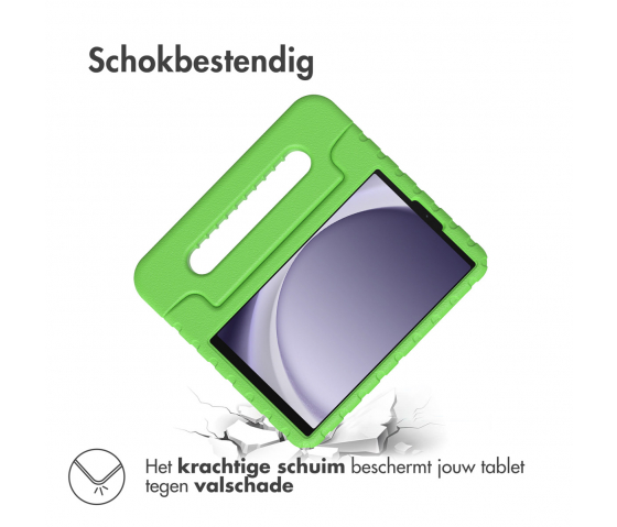 KidsCase tablethoes met handvat voor Samsung Galaxy Tab A9 8.7 inch - Groen