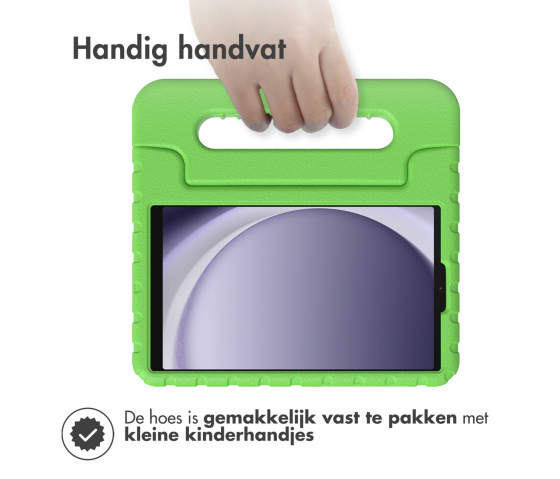 KidsCase tablethoes met handvat voor Samsung Galaxy Tab A9 8.7 inch - Groen