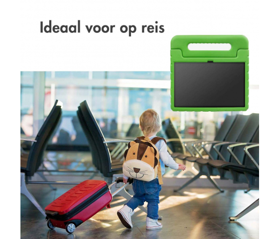 KidsCase tablethoes met handvat voor Samsung Galaxy Tab A9 8.7 inch - Groen