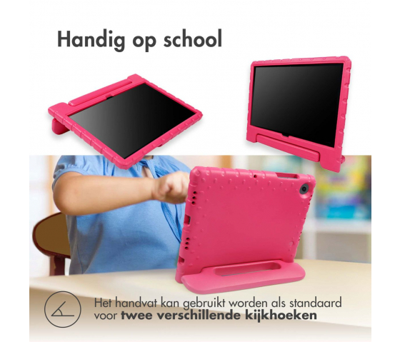 KidsCase tablethoes met handvat voor Samsung Galaxy Tab A9 Plus - Roze