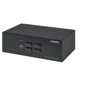 4-port dual-monitor HDMI KVM switch KVMMHT4