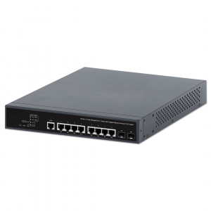 10-Port L2+ Managed PoE++ Switch - 242W PoE, 2 SFP Open Slots, Rackmount