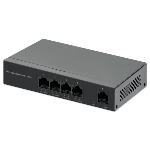 5-Poorts Gigabit Ethernet PoE+ Switch - 40W PoE - Geschikt voor Desktop & Wandmontage