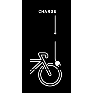 "Charge" Aufkleberset Für E-bike Ladeschränken im Freien