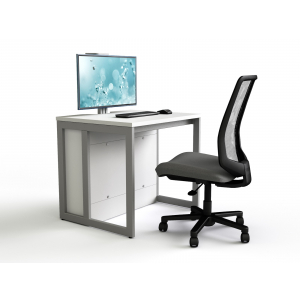 Computer table M1 with 1 mechanical pop-up monitor enclosure - 100 (W) x 75 (D) cm