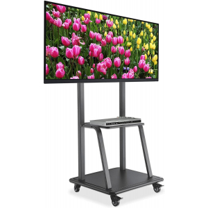 Heavy Duty in hoogte verstelbare multimedia tv-wagen - 37 tot 100 inch