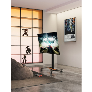 Compacte in hoogte verstelbare TV wagen/standaard - 34 tot 55 inch