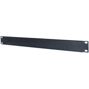 1U afdekpaneel voor 19 inch rack - zwart