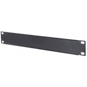 1U afdekpaneel voor 10 inch rack - zwart