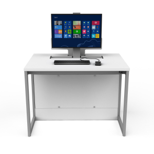 Computer table P1 with 1 electric pop-up monitor enclosure - 80 (W) x 70 (D) cm