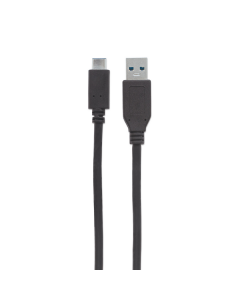 SuperSpeed+ USB-A naar USB-C kabel - 10 Gbps - 1 meter - zwart