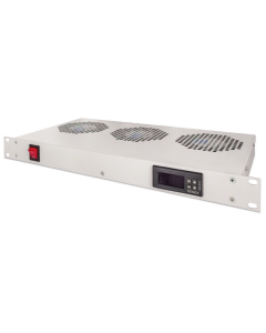 3-fan ventilatie-unit 1U voor 19-inch racks - grijs