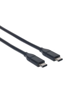 SuperSpeed+ USB-C naar USB-C kabel - 10 Gbps - 60W - 1 meter - zwart