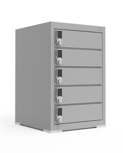 Tafelmodel laadlocker BR5DESK voor 5 apparaten - digitaal codeslot