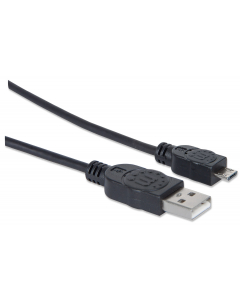 Hi-Speed USB-A naar Micro-USB kabel - 480 Mbps - 1.8 meter - zwart