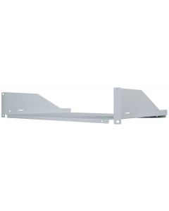 2U geventileerde cantilever legplank 19 inch - 350 mm diep - draagkracht tot 15 kg - grijs