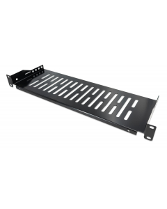 1U cantilever shelf 19 inch - 150 mm deep - load capacity to 25 kg - black