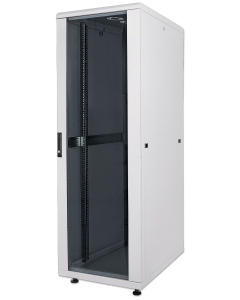 Armadio rack di rete 19 pollici MHT186 con porta in vetro - 32U - larghezza 800 mm - 800 (P) x 800 (L) x 1588 (A) - confezione piatta - grigio