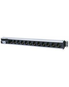 19-inch power strip PDUMHT18 for patch cabinet with 12 sockets and single air switch