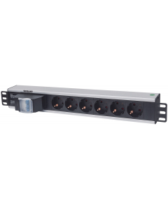 19-inch socket PDUMHT2 for patch cabinet 1.5 HE with 6 sockets and double air switch