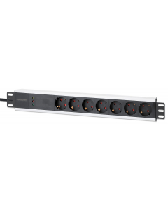 19-inch power strip PDUMHT4 for patch cabinet 1.5 HE with 7 sockets and surge protection