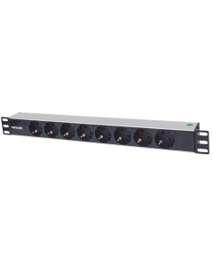 19-inch socket PDUMHT9 for patch cabinet 1 HE with 8 sockets and LED indicator