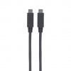 SuperSpeed+ USB-C naar USB-C kabel - 10 Gbps - 100W - 1 meter - zwart