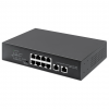 8-Port Gigabit Ethernet PoE+ Switch with 2 Uplink Ports - 120W PoE, Desktop