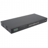 Switch PoE+ Gigabit Ethernet a 16 porte con LCD - 370W PoE, montaggio a rack