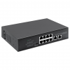 8-Port Gigabit Ethernet PoE+ Switch with 2 Uplink Ports - 120W PoE, Desktop