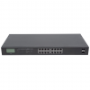 Switch PoE+ Gigabit Ethernet a 16 porte con LCD - 370W PoE, montaggio a rack