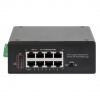 Switch industriale PoE+ a 8 porte Gigabit Ethernet alimentato a PoE - 120W PoE, montaggio su guida DIN