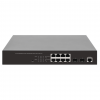 8-Port Gigabit Ethernet Web-Managed PoE+ Switch mit 2 SFP-Ports - 140W PoE, Rackmount