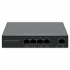 5-Port Gigabit Ethernet PoE+ Switch - 40W PoE - Geeignet für Tisch- und Wandmontage