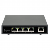 5-portars Gigabit Ethernet PoE+-switch - 62W PoE, stationär