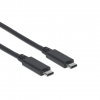 SuperSpeed+ USB-C naar USB-C kabel - 10 Gbps - 100W - 1 meter - zwart