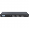 24-Port Gigabit Ethernet PoE+ Switch mit LCD - 370W PoE, Rackmount