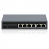 PoE-gespeister 6-Port Lite Smart Managed PoE+ Switch mit 4 GbE-Ports, 2 GbE-Uplinks und PoE-Pass-Through